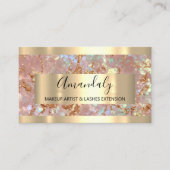 Roos Gold Marble Lijst Event Visitekaartje (Voorkant)