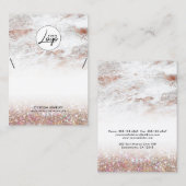 Roos Gold Marble Logo Bracelet  Visitekaartje (Voorkant / Achterkant)