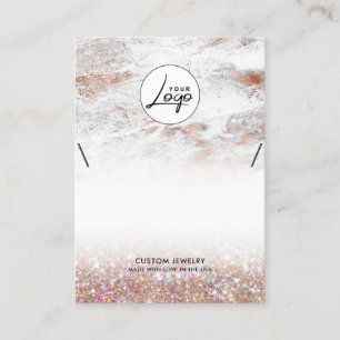 Roos Gold Marble Logo Bracelet Visitekaartje