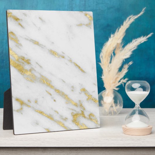 Roos Gold Marble Mode Fotoplaat (Zijkant)