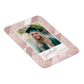 Roos Gold Marble Modern Afstuderen Girl Magneet (Rechterzijde)