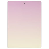 Roos Gold Marble Monogram Pink Ombre Klembord (Achterkant)