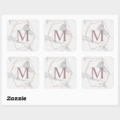 Roos Gold Marble Monogram Sticker (Vel)