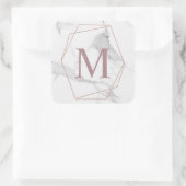 Roos Gold Marble Monogram Sticker (Tas)