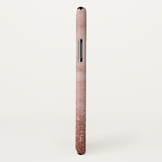 Roos Gold Marble Monogram Telefoontas Case-Mate iPhone Case (Achterkant / rechts)