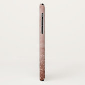 Roos Gold Marble Monogram Telefoontas Case-Mate iPhone Case (Achterkant/links)