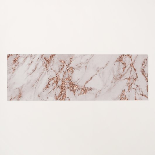 Roos Gold Marble Monogram Yogamat (Achterkant (horizontaal))