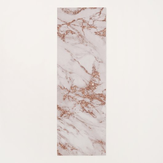 Roos Gold Marble Monogram Yogamat (Achterkant)