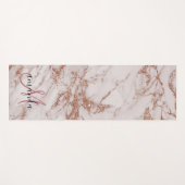 Roos Gold Marble Monogram Yogamat (Voorkant (horizontaal))