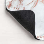 Roos Gold Marble Muismat (Hoek)