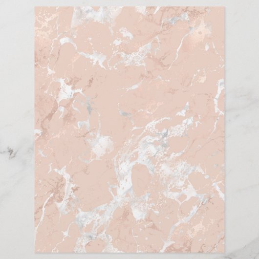 Roos Gold Marble, naam en contactgegevens, versie  (Achterkant)