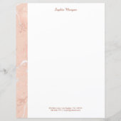 Roos Gold Marble, naam en contactgegevens, versie  (Voorkant)