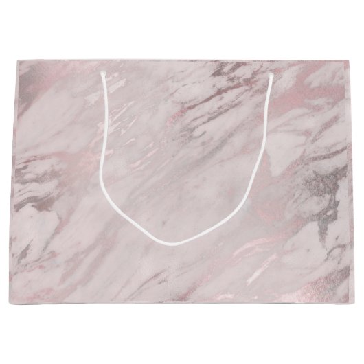 Roos Gold Marble-ontwerp Groot Cadeauzakje (Voorkant)