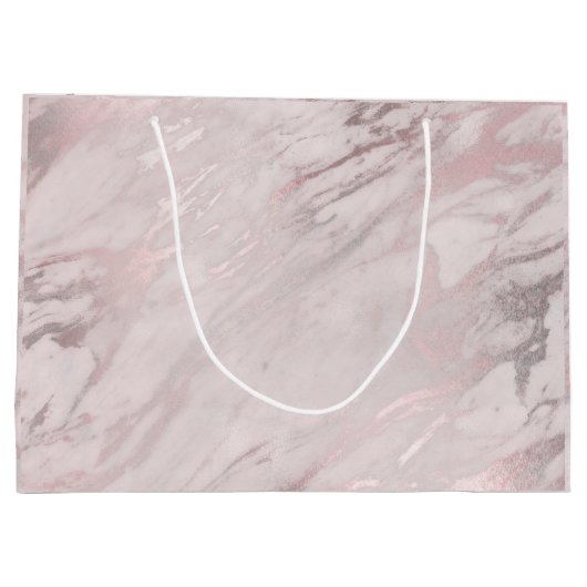 Roos Gold Marble-ontwerp Groot Cadeauzakje (Achterkant)