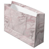 Roos Gold Marble-ontwerp Groot Cadeauzakje (Voorkant Gekanteld)