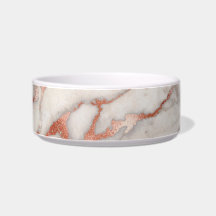 Roos Gold Marble Pet Bowl
