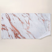 Roos Gold Marble Strandlaken (Voorkant)