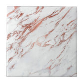 Roos Gold Marble Tegeltje (Voorkant)
