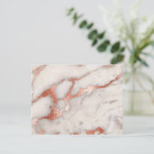 Roos Gold Marble Texture Briefkaart (Staand voorkant)