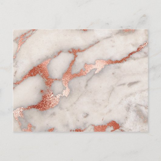 Roos Gold Marble Texture Briefkaart (Voorkant)