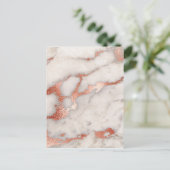 Roos Gold Marble Texture Briefkaart (Staand voorkant)