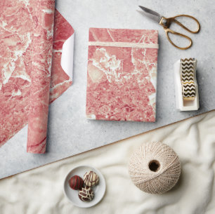 Roos Gold Marble Texture Cadeaupapier