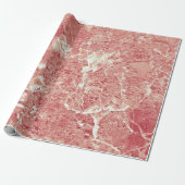 Roos Gold Marble Texture Cadeaupapier (Uitgerold)
