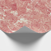 Roos Gold Marble Texture Cadeaupapier (Hoek)
