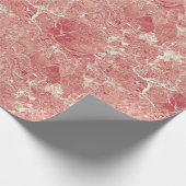 Roos Gold Marble Texture Cadeaupapier (Hoek)