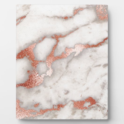 Roos Gold Marble Texture Fotoplaat (Voorkant)