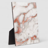 Roos Gold Marble Texture Fotoplaat (Zijkant)
