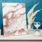 Roos Gold Marble Texture Fotoplaat (Zijkant)