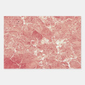 Roos Gold Marble Texture Inpakpapier Vel (Voorkant)