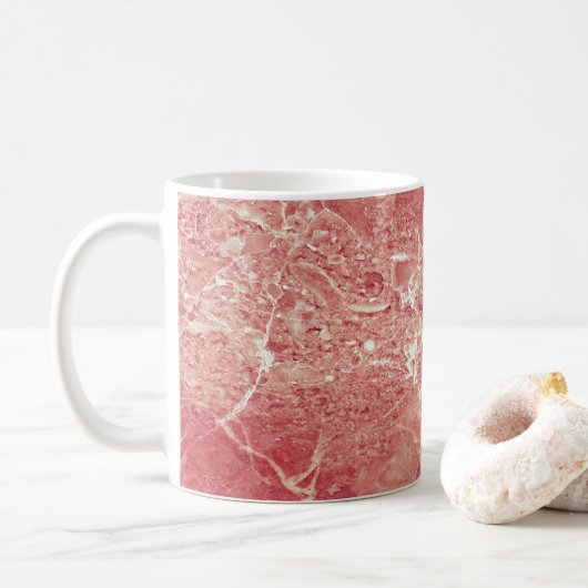 Roos Gold Marble Texture Koffiemok (Met donut)