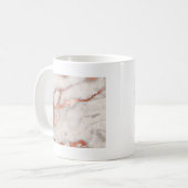 Roos Gold Marble Texture Koffiemok (Voorkant links)