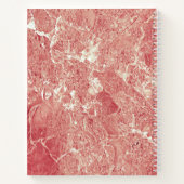 Roos Gold Marble Texture Notitieboek (Achterkant)
