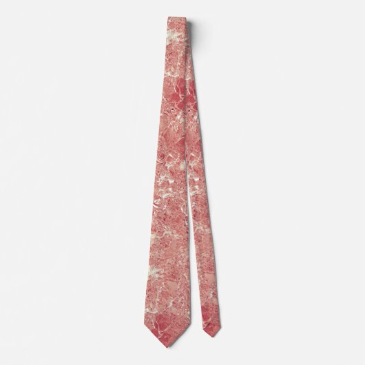 Roos Gold Marble Texture Stropdas (Voorkant)