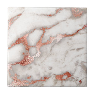 Roos Gold Marble Texture Tegeltje
