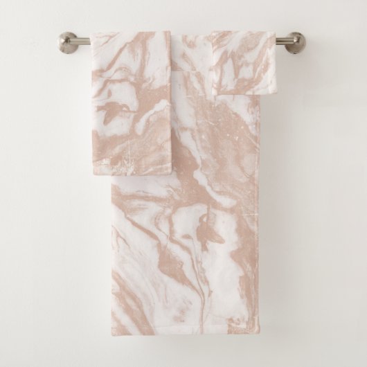 Roos Gold Marble Towel Set Bad Handdoek (Insitu)