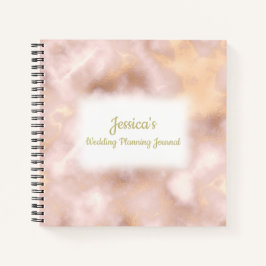  Roos Gold Marble Wedding Planner Notitieboek