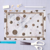 Roos Gold Marmer Bronze Copper Trendy Party Tissuepapier (Craft)