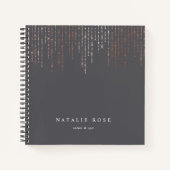 Roos Gold Marquee - Aangepast Notitieboek (Voorkant)