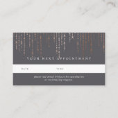 Roos Gold Marquee Appointkaarten Afsprakenkaartje (Voorkant)