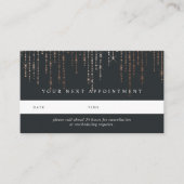 Roos Gold Marquee Appointkaarten Afsprakenkaartje (Voorkant)