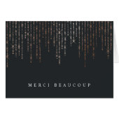 Roos Gold Marquee Hartelijk dank Opmerking Kaarten (Voorkant Horizontaal)