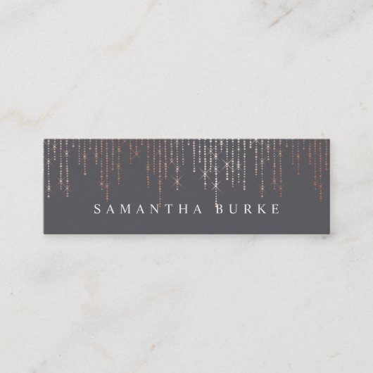 Roos Gold Marquee Mini Visitekaartje (Voorkant)