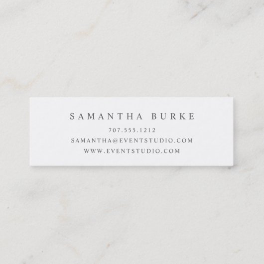 Roos Gold Marquee Mini Visitekaartje (Achterkant)