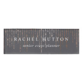 Roos Gold Marquee Naambadge (Voorkant)