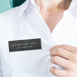 Roos Gold Marquee Naambadge