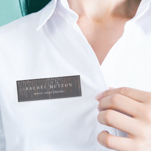 Roos Gold Marquee Naambadge